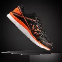 Olympic Swift V1 Youth Trainers Black/Orange size 5  