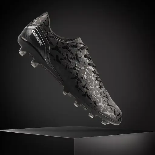 [FWOLYFSBBLK.8] Olympic Foul Soccer Boots Black size 8