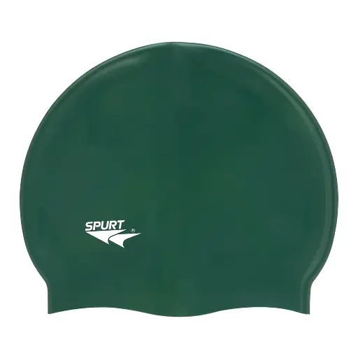 [SWSPSILSCBG] SPURT SILICONE SWIM CAP BOTTLE GREEN (SPSILSCBG)